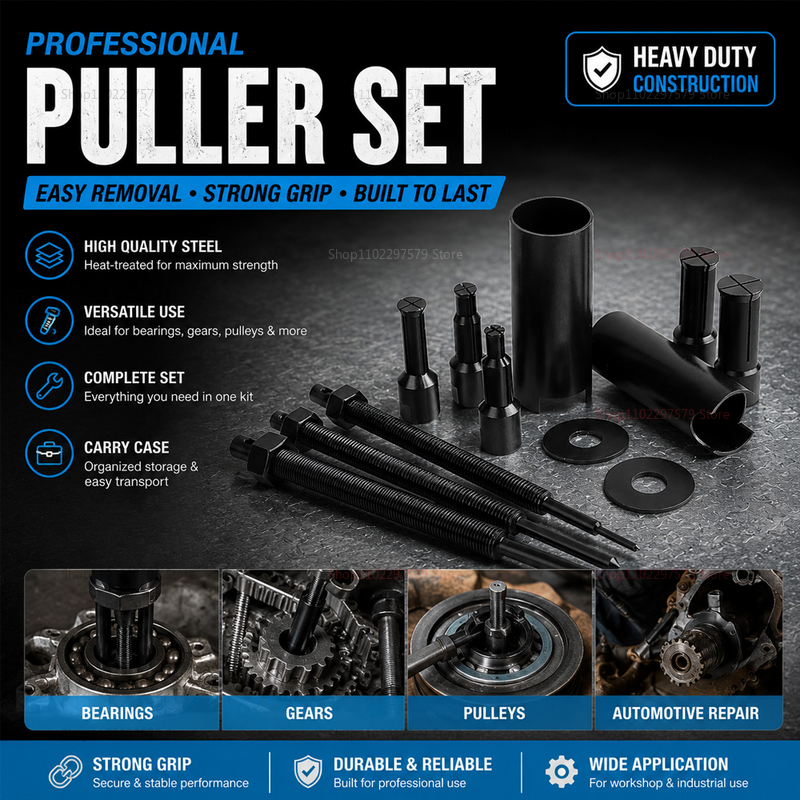 Gear Set Motorcycle - Motorcycle and Bicycle Bearing Puller Set