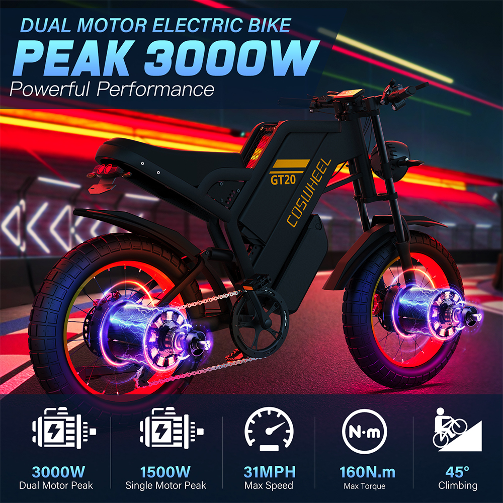 Coswheel Electric bike for Adu - Motorcycle Gear Online ulasan dan harga