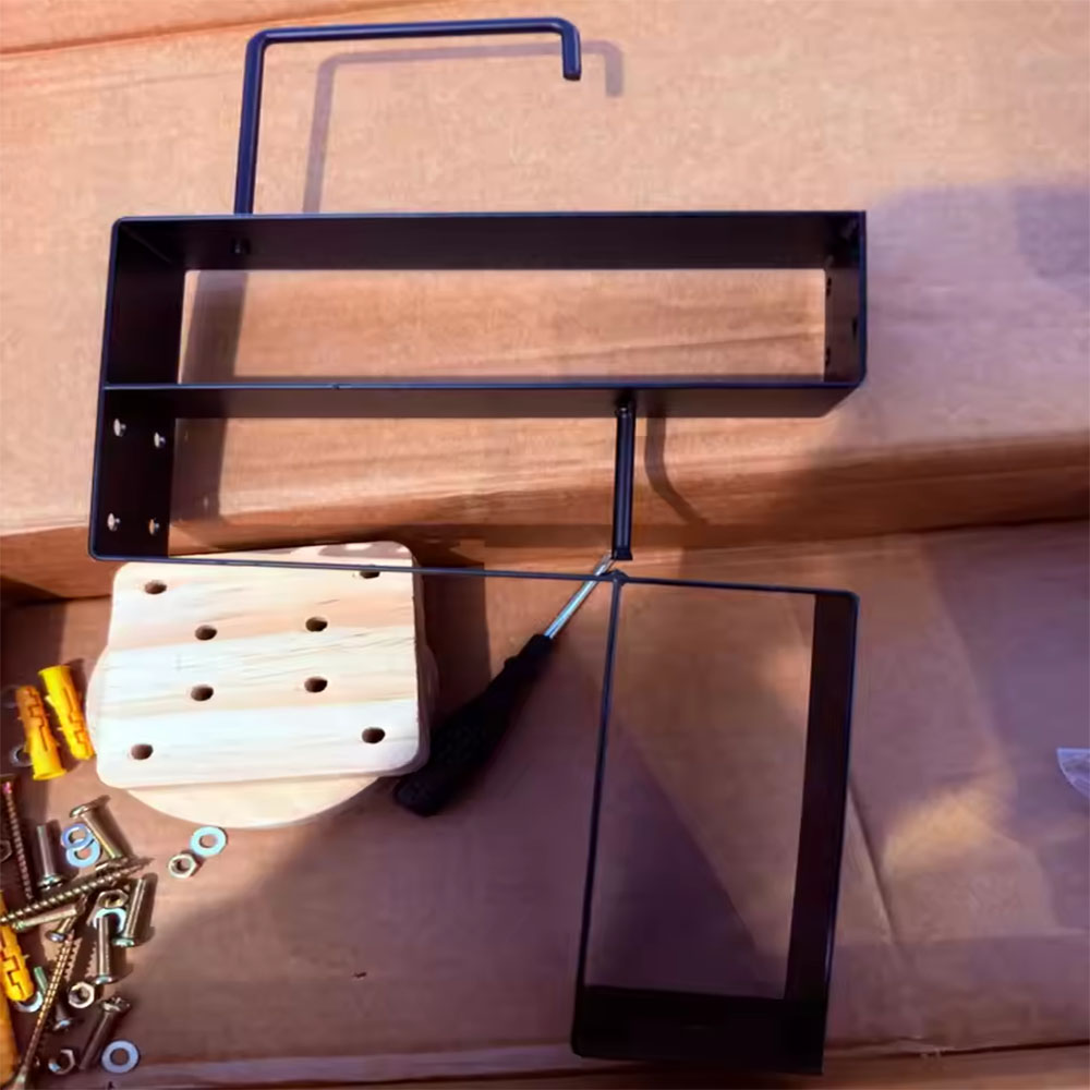 Wood Motorcycle Helmet Holder  - Motorcycle Gear Holder ulasan dan harga