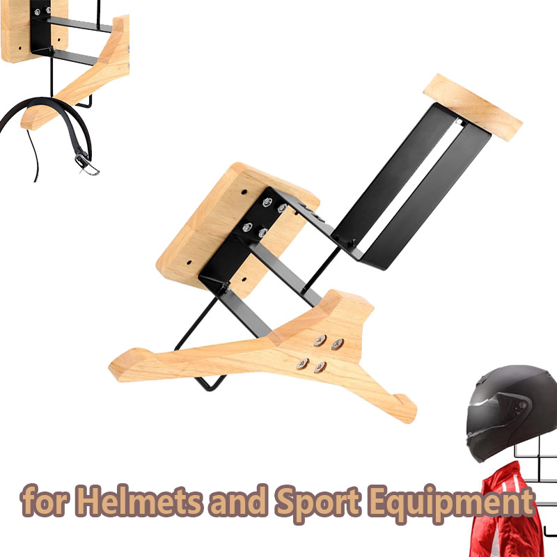 Wood Motorcycle Helmet Holder  - Motorcycle Gear Holder ulasan dan harga