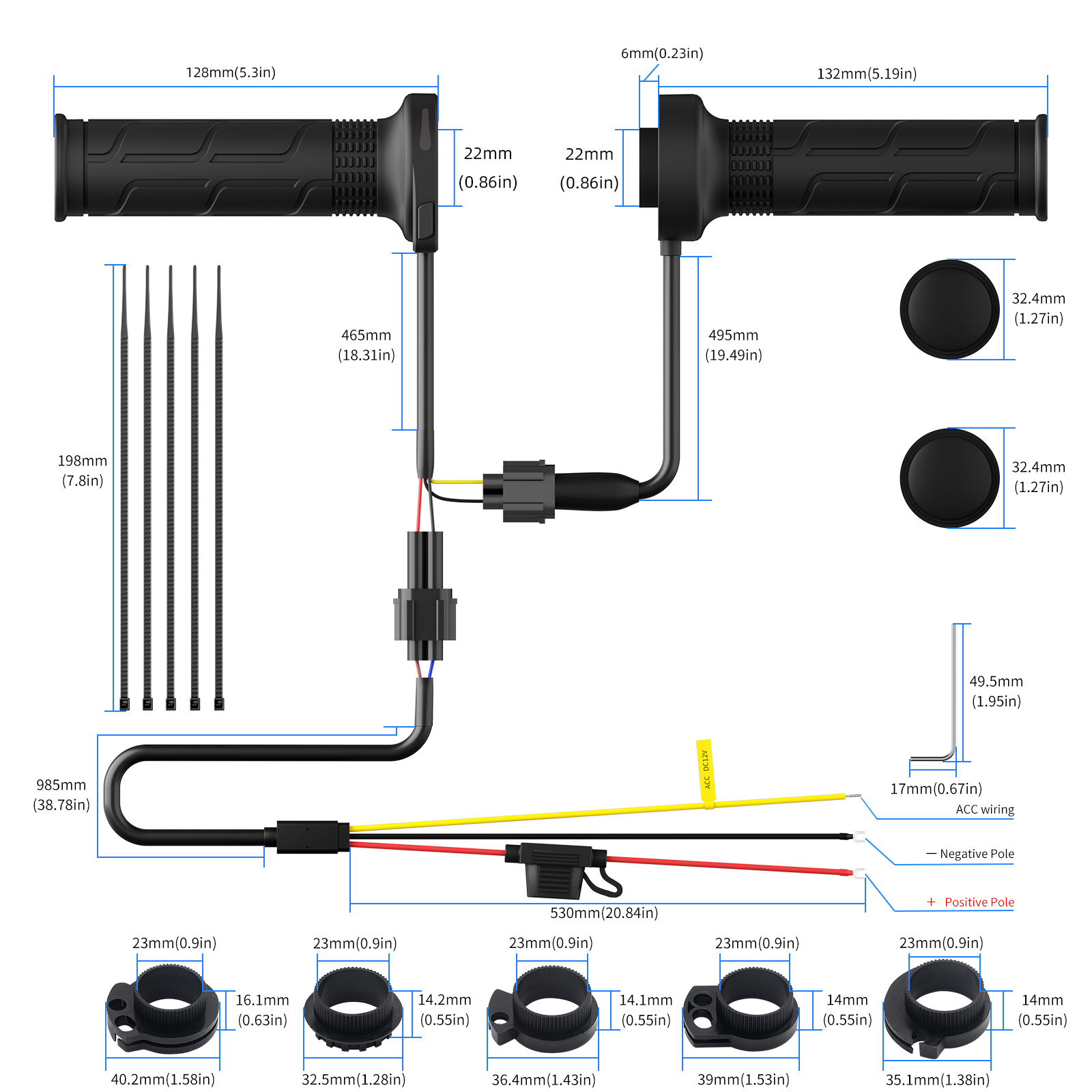 DC 12V Motorcycle Handlebar He - Handlebar Grip Heated ulasan dan harga