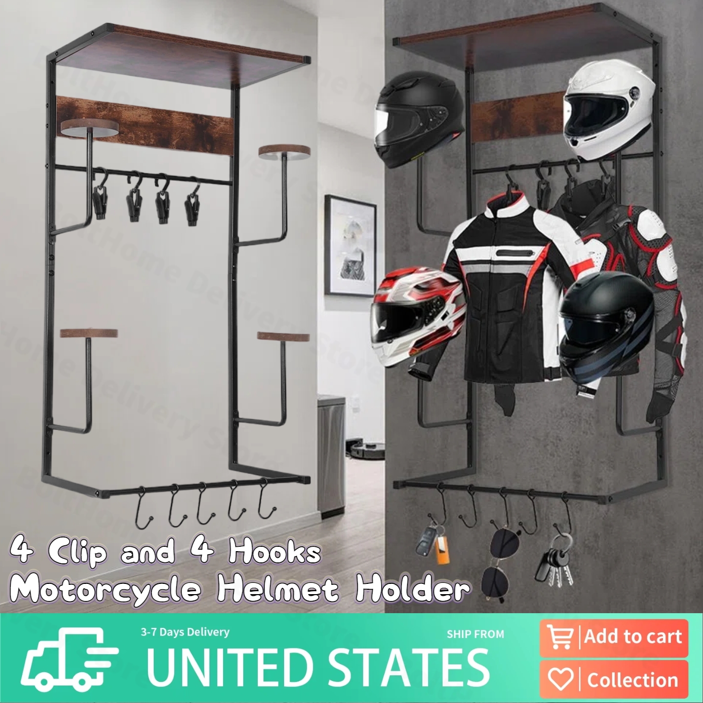 Urban Deco Motorcycle Helmet H - Motorcycle Gear Display Rack ulasan dan harga