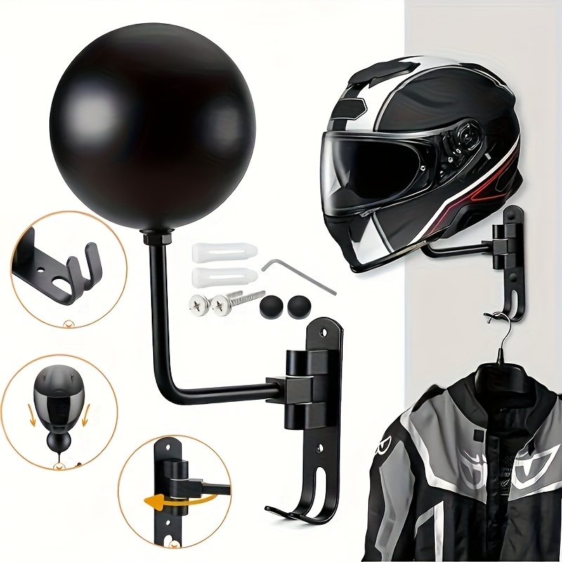Motorcycle Helmet Holder Swive - Motorcycle Gear Holder ulasan dan harga