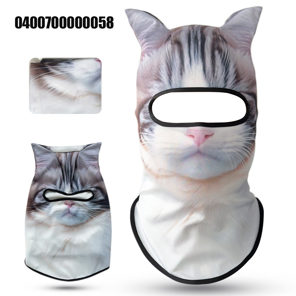 3D Animal Face Mask Motorcycle - Motorcycle Gear Dogs ulasan dan harga