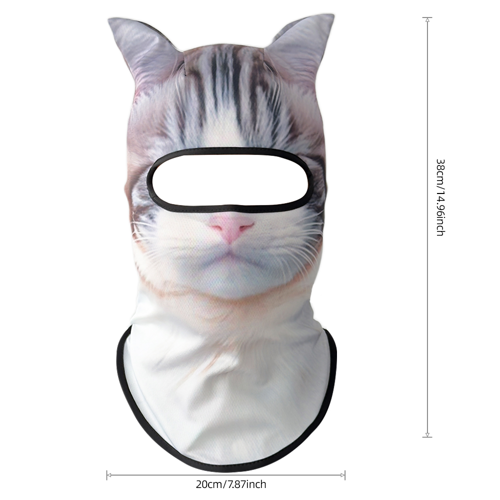 3D Animal Face Mask Motorcycle - Motorcycle Gear Dogs ulasan dan harga