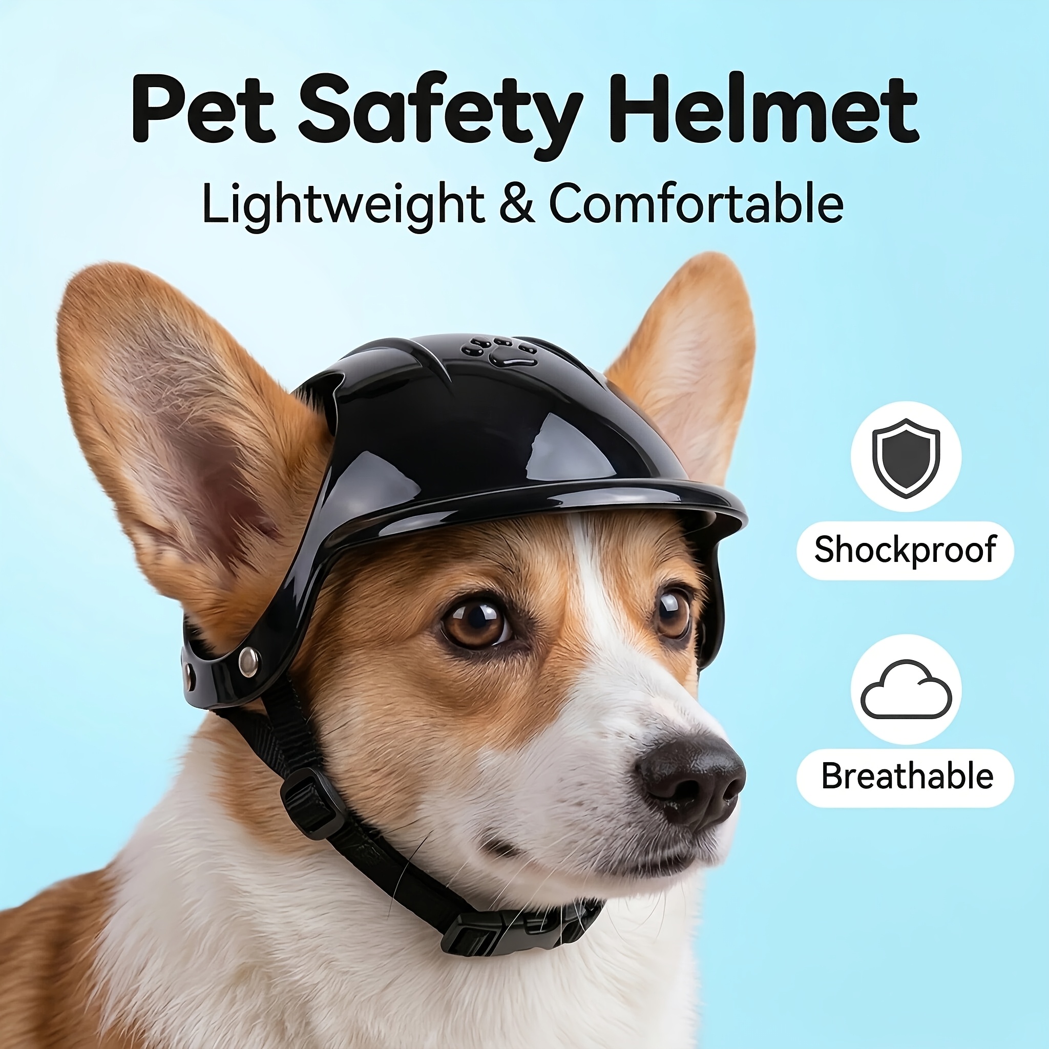 Pet Head Ears Helmet Hat, Moto - Motorcycle Gear Dogs ulasan dan harga