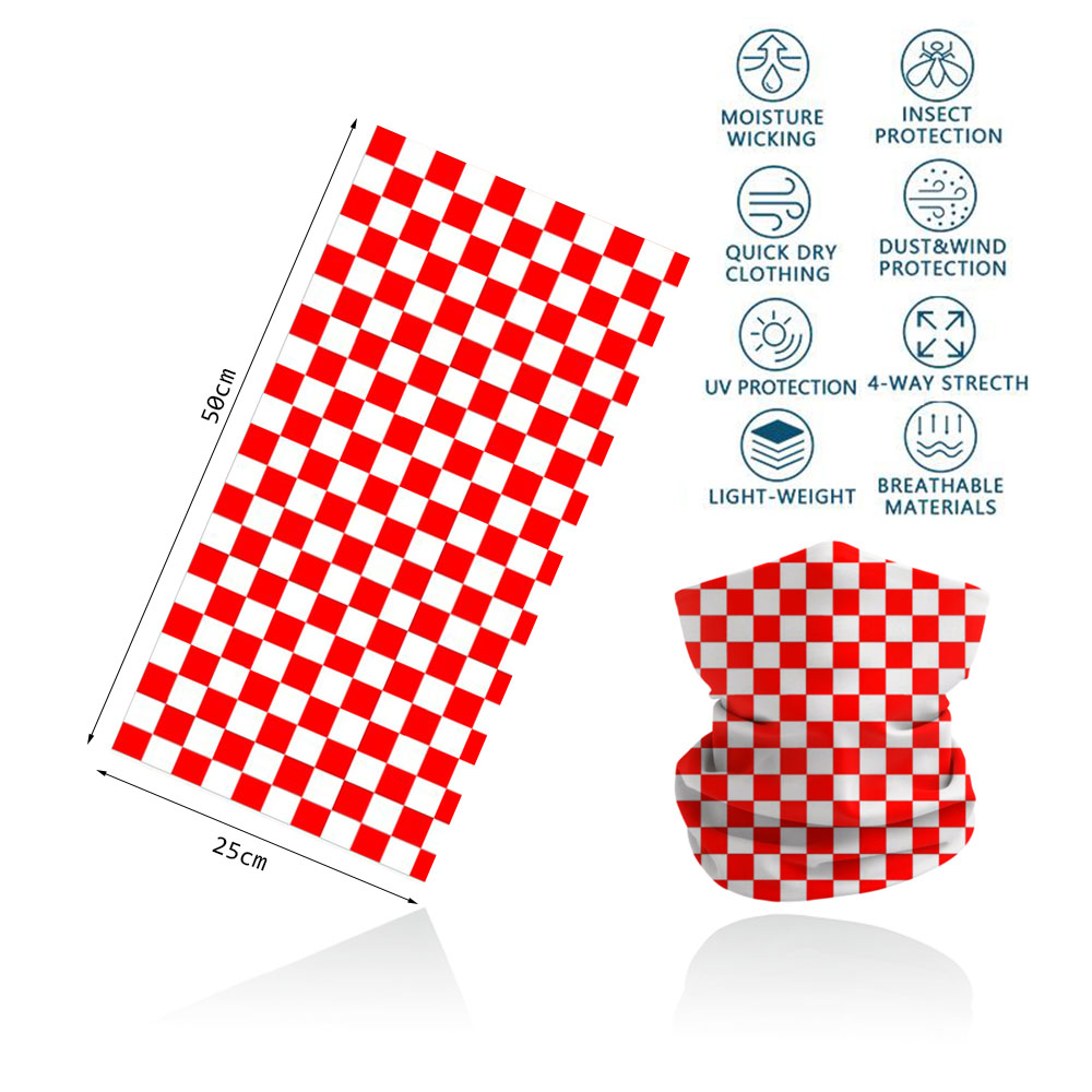 Plaid Pattern Headband Outdoor - Motorcycle Gear On Sale ulasan dan harga