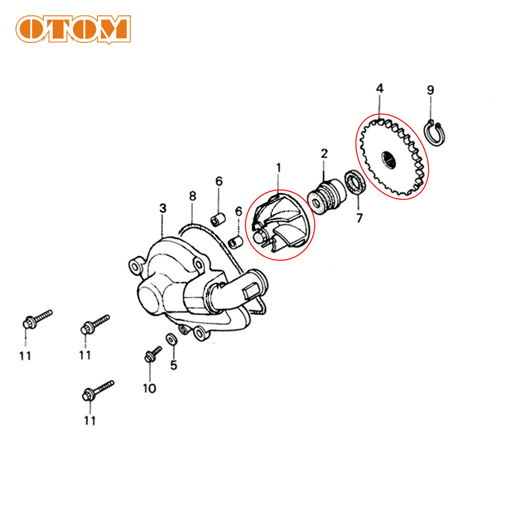 OTOM Motocross Water Pump Impe - Motorcycle Gear And Accessories ulasan dan harga