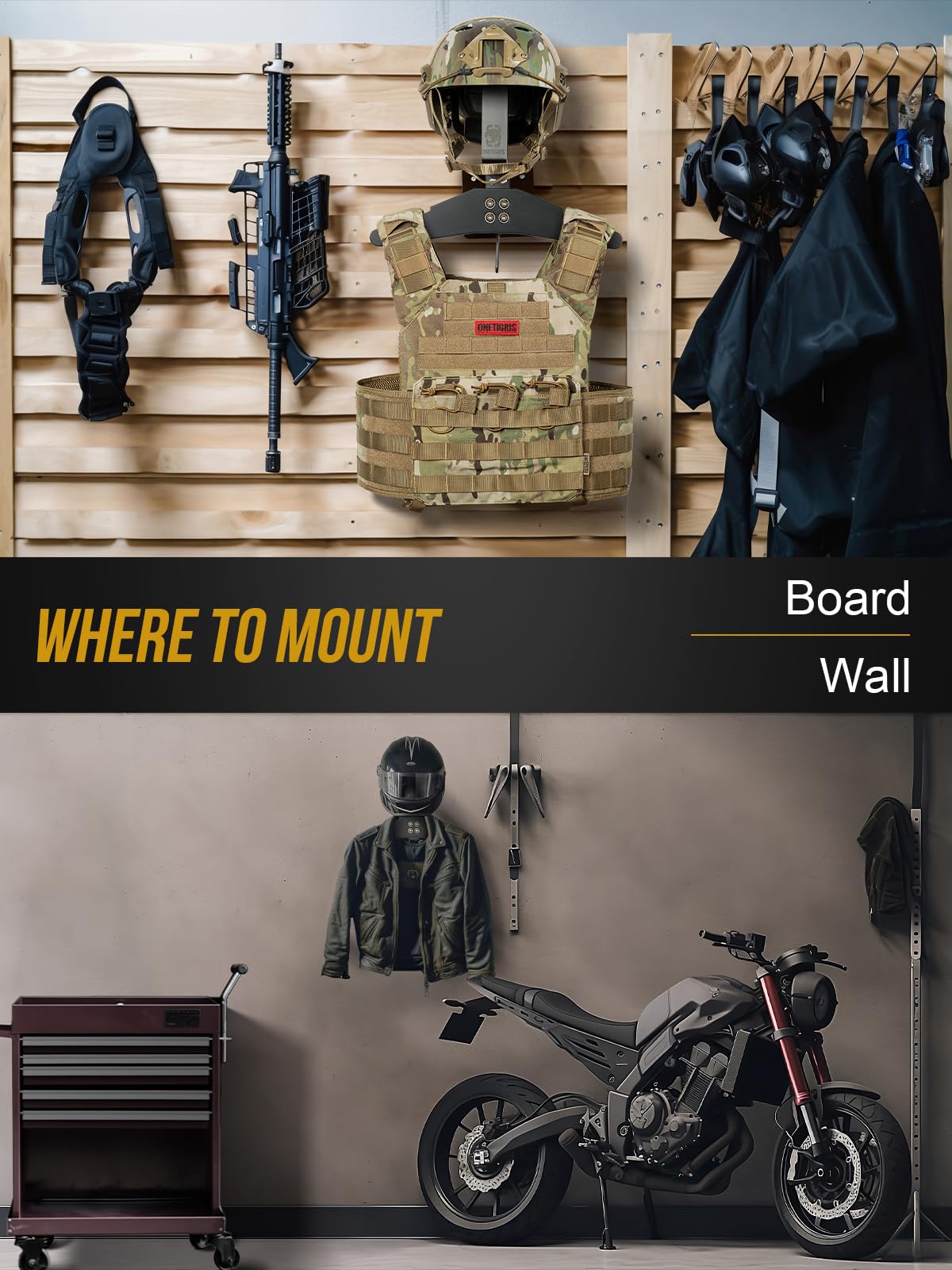 Motorcycle Helmet Holder Wall  - Motorcycle Gear Display Rack ulasan dan harga