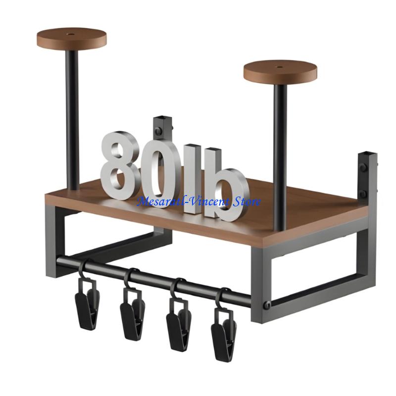A70F Sturdy Helmet Wall Rack C - Motorcycle Gear Display Rack ulasan dan harga
