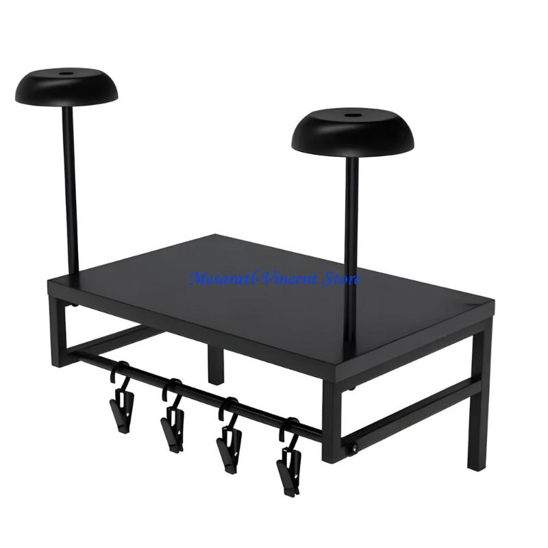 A70F Sturdy Helmet Wall Rack C - Motorcycle Gear Display Rack ulasan dan harga