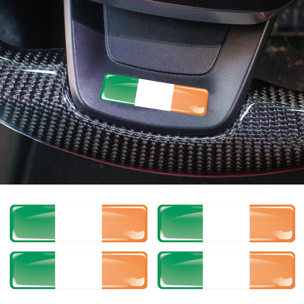 Ireland Flag 3D Epoxy Resin De - Motorcycle Gear Ireland ulasan dan harga