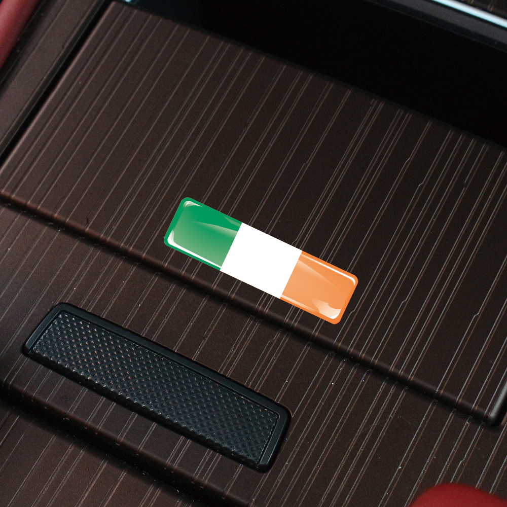 Ireland Flag 3D Epoxy Resin De - Motorcycle Gear Ireland ulasan dan harga
